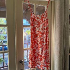Billabong Floral Orange and White Dress size medium